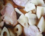 ✽基本の煮物✽ 手羽元とレンコン作り方4写真