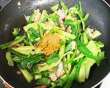 ブロッコリーの芯とピーマンのカレー金平作り方5写真