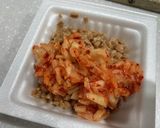 キムチーズ納豆トースト作り方3写真