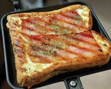 外ベーコンが◎ベーコンチーズホットサンド作り方3写真