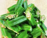 レンジで簡単！オクラの梅おかか和え作り方3写真