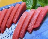 基本★まぐろのお刺身 さくの切り方作り方5写真