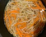 #簡単ナムル　水菜　もやし　にんじん作り方4写真