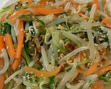#簡単ナムル　水菜　もやし　にんじん作り方8写真