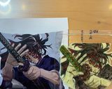 鬼滅の刃 キャラ弁オブアート 黒死牟作り方4写真