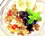 フルーツグラノーラの美味しい朝食作り方4写真