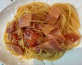 ベーコンとトマトのパスタ　簡単　美味しい作り方9写真
