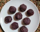 紫キャベツで彩り鮮やかな紫陽花の和菓子作り方10写真