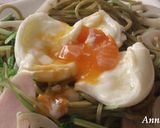 水菜とレンコンの茶そば de 塩焼きそば作り方5写真