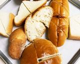 固くなったパンで♡野菜ピザ作り方1写真