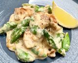 スナップエンドウと鶏のレモンクリーム作り方6写真