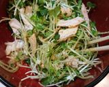 簡単!鶏胸肉とかいわれのレモンマスタード作り方2写真
