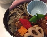 皐月17　唐揚げ甘酢あん弁当作り方4写真