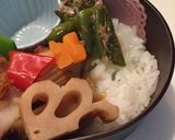 皐月17　唐揚げ甘酢あん弁当作り方6写真