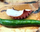 タッパーでシェイク、タコとトマトのマリネ作り方1写真