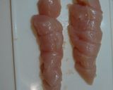 簡単！鶏ささみとしめじの大葉味噌マヨ炒め作り方1写真