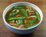 やきとり缶詰でカレー南蛮うどん作り方6写真