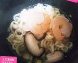 美味♡えび&椎茸の白だしらーめん♡作り方8写真