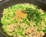 大豆ミートとピーマンの味噌炒め作り方3写真