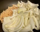 新玉ねぎと大豆ミートの甘辛カレー炒め作り方2写真