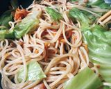 冷たいキムチ納豆スパゲッティ作り方2写真