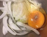 新タマネギとキムチ卵炒め作り方1写真
