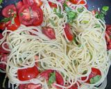 簡単冷製トマトバジルゴルゴンゾーラパスタ作り方7写真