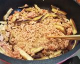 簡単で美味しい！茄子キムチそぼろあん♪作り方4写真