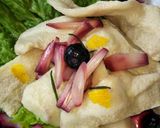 茹で豚トロ…辣韮のブルベリー黒酢漬け添え作り方2写真