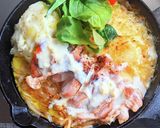鶏ももソテーのコーンポタージュリゾット作り方18写真