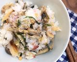 焼き魚と大葉の混ぜご飯★簡単鮭鯖鰺ほっけ作り方11写真