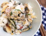 焼き魚と大葉の混ぜご飯★簡単鮭鯖鰺ほっけ作り方11写真