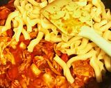 本技おいしいキムチで豚トマトカレーパスタ作り方4写真