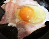 ベーコンエッグ丼作り方1写真
