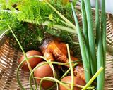 お家にある野菜で甘くてスパイシーな炒飯作り方1写真