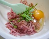 お弁当！混ぜるだけバジルハンバーグ作り方1写真