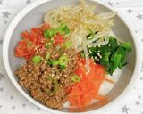 豚バラで簡単レンジで作るビビンバ丼作り方5写真