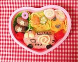 丸四角三角おむすび弁当 キャラ弁 デコ弁作り方4写真