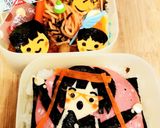 簡単キャラ弁　★泣き笑い運動会応援弁当★作り方3写真