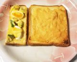 明太マヨトースト♡&アボ&ゆで卵トースト作り方8写真