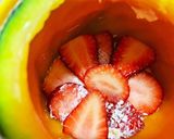 誰でも簡単　まるごとメロンケーキ作り方5写真