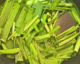 汁だく麺つゆで簡単ニラとシメジの卵とじ作り方1写真