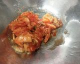 たたききゅうりの梅味噌キムチ和え作り方2写真