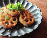 おうち居酒屋★れんこんの照り焼き作り方5写真