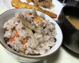 おぎのやの釜de鷄ごぼう炊き込みご飯☆作り方5写真