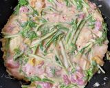お好み焼き粉で！豚キムチーズチヂミ作り方10写真