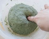 捏ねないパン よもぎパン作り方9写真