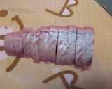 かつおとおかひじきの酢醤油梅肉和え作り方4写真