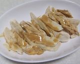 シンプルに♫蒸し鶏ゴマダレにキムチ作り方4写真