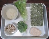 おにぎらず★ごぼうサラダ+サラダチキン作り方1写真